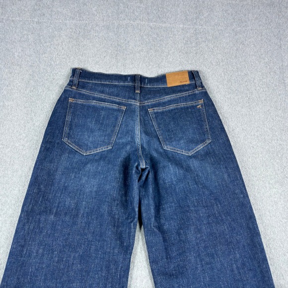 Madewell Denim - Madewell The Perfect Vintage Wide-Leg Jeans Womens 29P Dark Wash High Rise